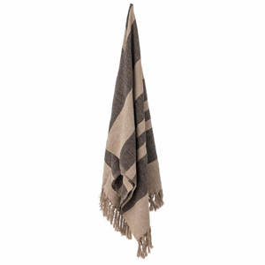 Bloomingville Temi Throw Black Recycled Cotton